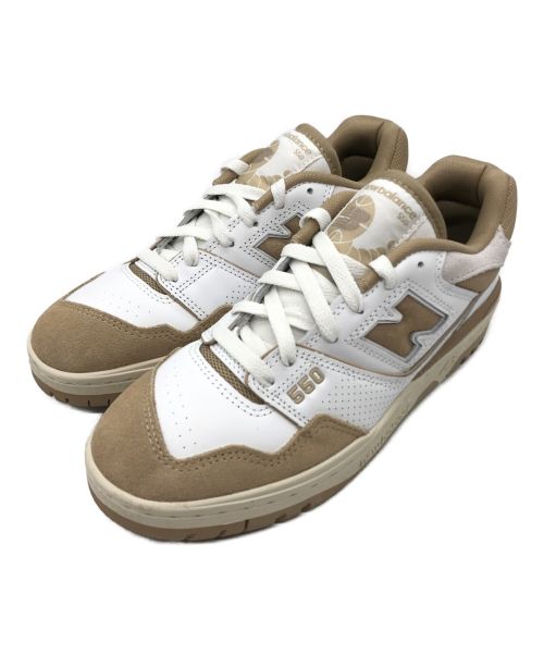 NEW BALANCE（ニューバランス）NEW BALANCE (ニューバランス) NEW BALANCE BB550NEC ホワイト×ブラウン サイズ:24.5の古着・服飾アイテム