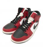 NIKEナイキ）の古着「AIR JORDAN 1 MID CHICAGO BLACK TOE」｜ブラック×レッド