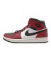 NIKE (ナイキ) AIR JORDAN 1 MID CHICAGO BLACK TOE ブラック×レッド サイズ:260：17800円