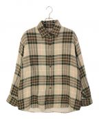 LAD MUSICIANラッドミュージシャン）の古着「PUNK CHECK WIDE FIT SHIRT」｜ベージュ