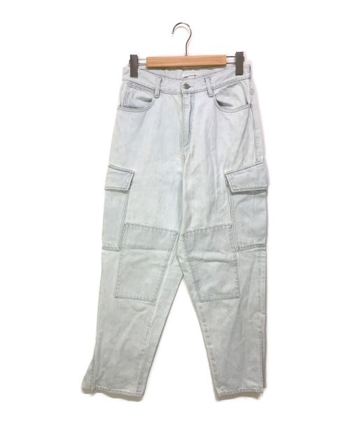 LAD MUSICIAN（ラッドミュージシャン）LAD MUSICIAN (ラッドミュージシャン) 12oz Denim Shoe Flare Cargo Pants インディゴブリーチ サイズ:42の古着・服飾アイテム