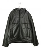 SUPREMEシュプリーム）の古着「Faux Shearling Hooded Jacket」｜Black