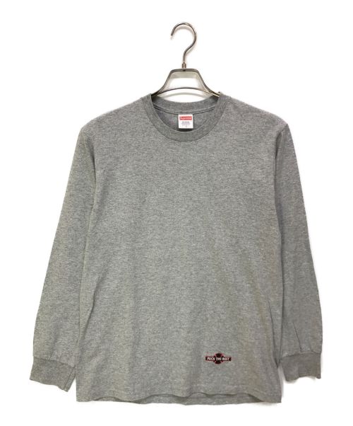 SUPREME（シュプリーム）SUPREME (シュプリーム) INDEPENDENT (インディペンデント) Fuck The Rest L/S Tee グレー サイズ:Sの古着・服飾アイテム