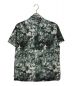 SCHNAYDERMANS (シュナイダーマンズ) オープンカラーシャツ ブラック×グリーン サイズ:39-40/15.5：7800円