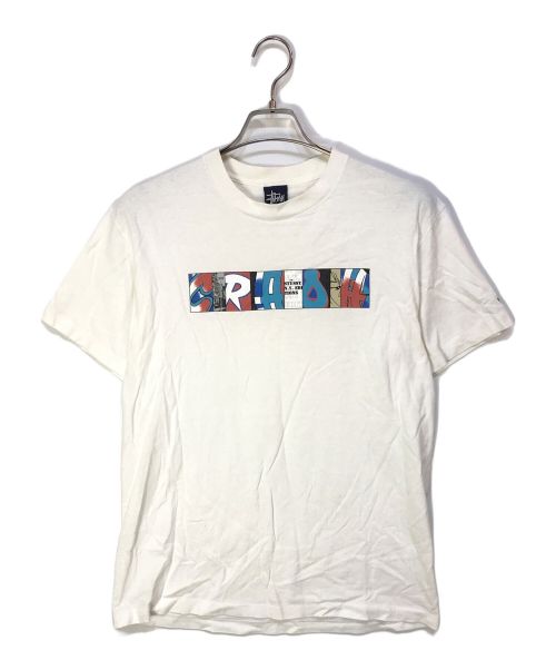 stussy（ステューシー）stussy (ステューシー) グラフィックプリントTシャツ ホワイト サイズ:Mの古着・服飾アイテム