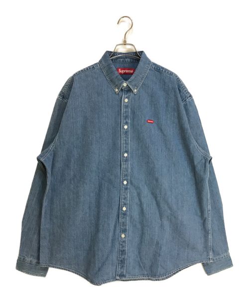 SUPREME（シュプリーム）SUPREME (シュプリーム) 23AW スモールロゴデニムシャツ インディゴ サイズ:Lの古着・服飾アイテム