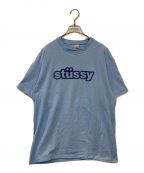 stussyステューシー）の古着「ロゴカットソー」｜ブルー