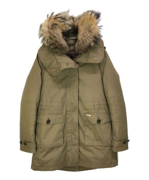 WOOLRICH（ウールリッチ）WOOLRICH (ウールリッチ) SCARLETT PARKA ベージュ サイズ:Sの古着・服飾アイテム