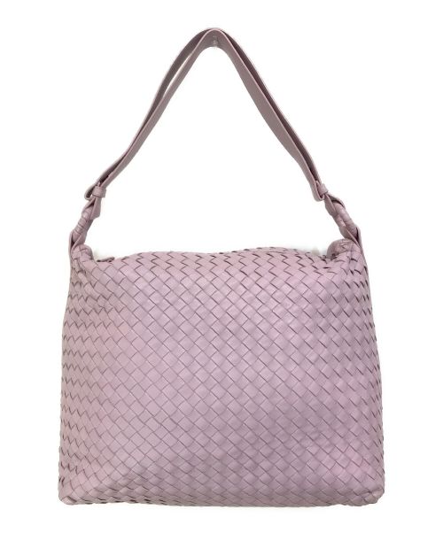 BOTTEGA VENETA（ボッテガベネタ）BOTTEGA VENETA (ボッテガベネタ) イントレチャートショルダーバッグ パープル サイズ:-の古着・服飾アイテム