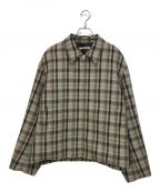 AURALEEオーラリー）の古着「DOUBLE FACE CHECK ZIP BLOUSON」｜BROWN CHECK