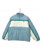 SUPREME×LACOSTEシュプリーム×ラコステ）の古着「19AW Puffy Half Zip Pullover/ハーフジッププルオーバー」｜ホワイト×ブルー