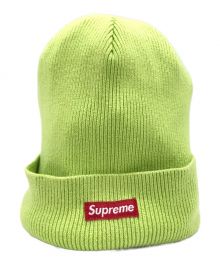 SUPREME（シュプリーム）の古着「ボックスロゴニット帽」｜黄緑