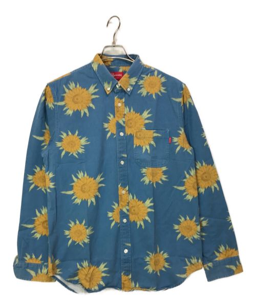 SUPREME（シュプリーム）Supreme (シュプリーム) 15SS SUNFLOWER SHIRT ブルー サイズ:Mの古着・服飾アイテム