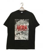 AKIRA ART OF WALLアキラ アート オブ ウォール）の古着「プリントTシャツ」｜ブラック