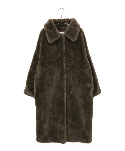 THINK FUR（シンクファー）THINK FUR (シンクファー) レックスライクロングファーコート ブラウン サイズ:Mの古着・服飾アイテム