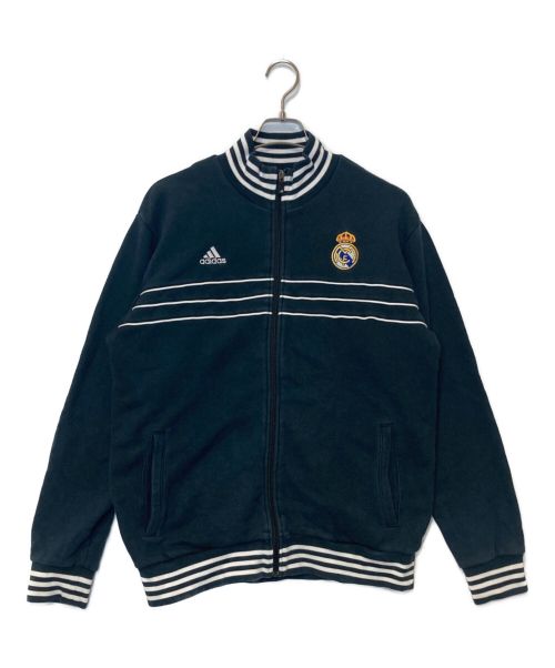 adidas（アディダス）adidas (アディダス) real madrid (レアルマドリード) 【古着】トラックジャケット ブラックの古着・服飾アイテム