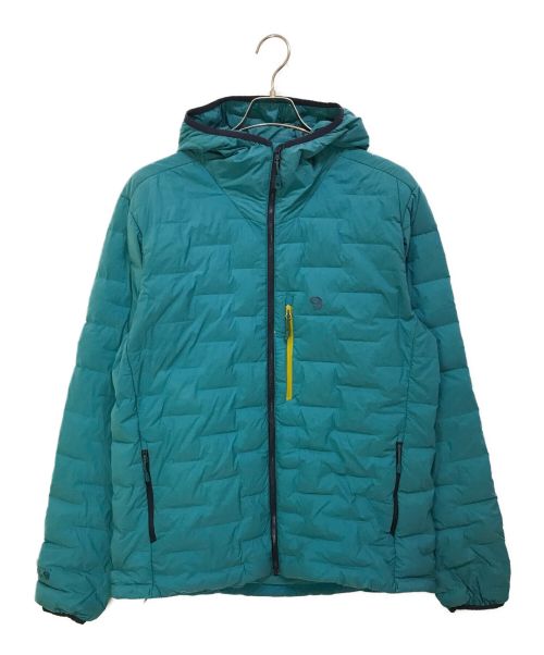 MOUNTAIN HARD WEAR（マウンテンハードウェア）MOUNTAIN HARD WEAR (マウンテンハードウェア) スーパーDSストレッチダウンフーデッドジャケット スカイブルー サイズ:Lの古着・服飾アイテム