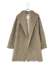 MaxMara（マックスマーラ）の古着「アルパカ フディーシャギーコート」｜ベージュ