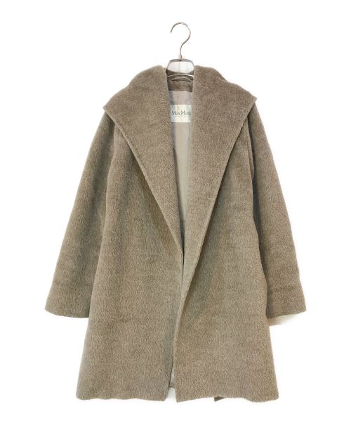 MaxMara（マックスマーラ）MaxMara (マックスマーラ) アルパカ フディーシャギーコート ベージュ サイズ:40の古着・服飾アイテム