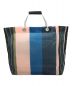 MARNI (マルニ) MARNI MARKET STRIPE BAG ブルー×ピンク サイズ:-：15800円