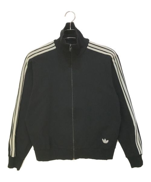 adidas（アディダス）adidas (アディダス) トレフォイルトラックジャケット ブラック サイズ:3の古着・服飾アイテム