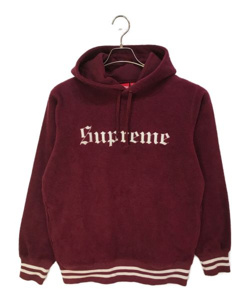 SUPREME（シュプリーム）SUPREME (シュプリーム) Reverse Fleece Hooded Sweatshirt バーガンディー サイズ:Mの古着・服飾アイテム