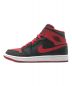 NIKE (ナイキ) AIR JORDAN 1 MID BLACK/FIRE RED-WHITE サイズ:260：14800円