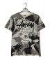 stussy（ステューシー）の古着「カモ柄Tシャツ」｜ホワイト×ブラック