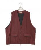 jiedaジエダ）の古着「GABADINE OVER VEST」｜レッド