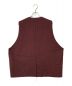 jieda (ジエダ) GABADINE OVER VEST レッド サイズ:-：7000円