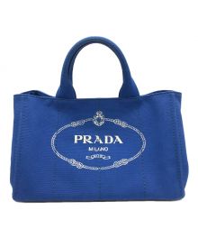 PRADA（プラダ）の古着「カナパ トートバッグ」｜ブルー