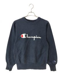 Champion（チャンピオン）の古着「90'Sリバースウィーブスウェット」｜ネイビー