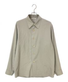 AURALEE（オーラリー）の古着「HARD TWIST WOOL DOBBY SHIRTS」｜ベージュ