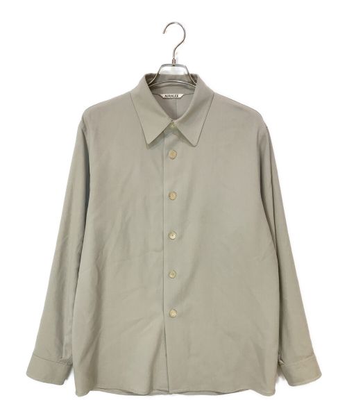 AURALEE（オーラリー）AURALEE (オーラリー) HARD TWIST WOOL DOBBY SHIRTS ベージュ サイズ:4の古着・服飾アイテム