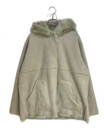 THINK FUR（シンクファー）の古着「Fox Like Fur Jacket」｜ベージュ