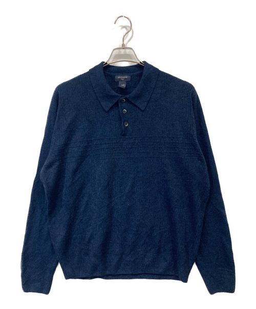 DOCKERS（ドッカーズ）DOCKERS (ドッカーズ) 【古着】ニットポロ ネイビー サイズ:Lの古着・服飾アイテム