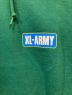 中古・古着 X-LARGE (エクストララージ) ARMY HOODED SWEAT グリーン サイズ:L：6000円