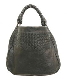 BOTTEGA VENETA（ボッテガベネタ）の古着「レザーハンドバッグ」｜ブラック