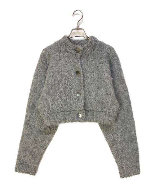 H BEAUTY&YOUTH（エイチ ビューティー&ユース）H BEAUTY&YOUTH (エイチ ビューティアンドユース) FLFFY CARDIGAN グレー サイズ:-の古着・服飾アイテム