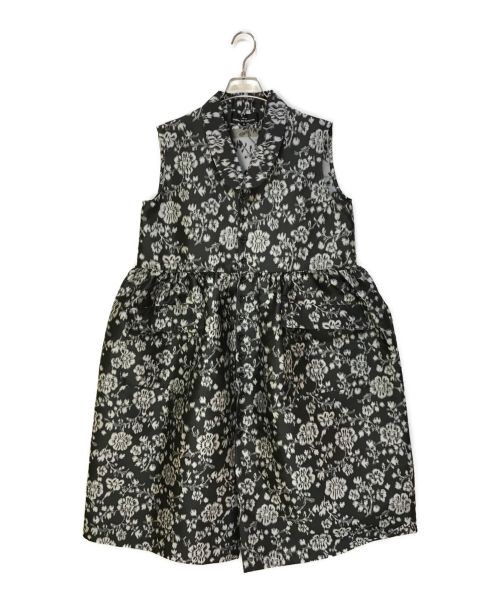 tricot COMME des GARCONS（トリココムデギャルソン）tricot COMME des GARCONS (トリココムデギャルソン) フワラープリントワンピース ブラック サイズ:Sの古着・服飾アイテム