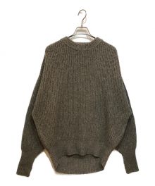 HYKE（ハイク）の古着「RIBBED WOOL SWEATER」｜ベージュ