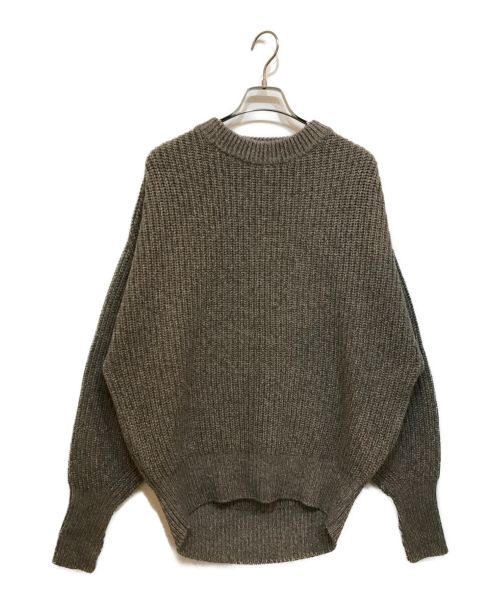 HYKE（ハイク）HYKE (ハイク) RIBBED WOOL SWEATER ベージュ サイズ:1の古着・服飾アイテム