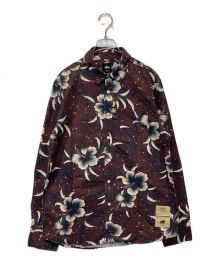 stussy（ステューシー）の古着「花柄シャツ」｜ブラウン