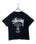 stussy（ステューシー）の古着「ワールドツアーTシャツ」｜ブラック