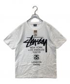 stussyステューシー）の古着「ワールドツアーTシャツ」｜ホワイト