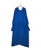 pasteripパセリ）の古着「Asymmetry loose knit dress」｜ブルー