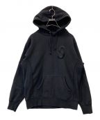 SUPREMEシュプリーム）の古着「Tonal S Logo Hooded Sweatshirt」｜ブラック