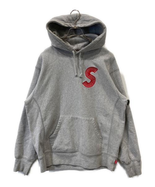 SUPREME（シュプリーム）SUPREME (シュプリーム) S Logo Hooded Sweatshirt/ロゴフーデッドスウェット ヘザーグレー サイズ:Sの古着・服飾アイテム