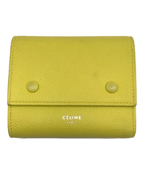 CELINE（セリーヌ）CELINE (セリーヌ) 3つ折り財布 イエロー サイズ:-の古着・服飾アイテム