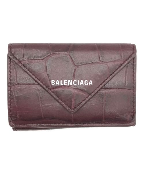 BALENCIAGA（バレンシアガ）BALENCIAGA (バレンシアガ) 3つ折り財布 ブラウン サイズ:-の古着・服飾アイテム